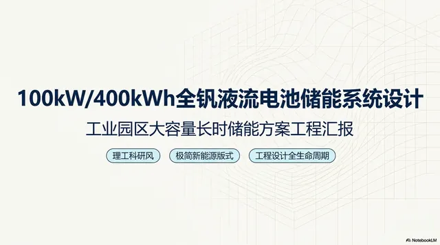 全钒液流电池储能系统的成品封面
