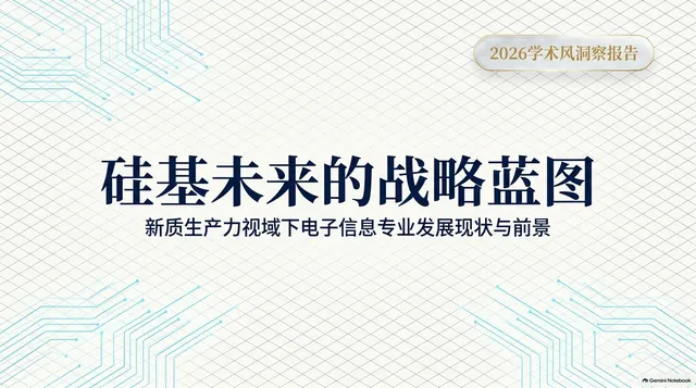 硅基未来 · 电子信息专业前景的成品封面